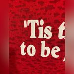 Motherhood Maternity Christmas Long sleeve Tee with side rouching medium Photo 6