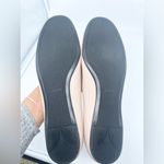 Prada Nude Patent leather silver logo embellished bowtie ballerina flats EU 41 Photo 3