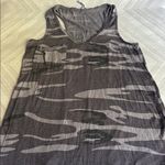 Z Supply  Gray Camouflage Knit Front Pocket Tank Top Size M Photo 0