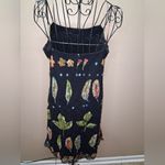 FRANCESCA CARETTI leaf print lace dress SZ Photo 4