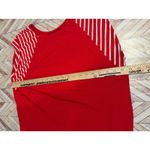 USA Red Striped Sleeve Raglan Tee Shirt Top Womens Medium 4th of July Photo 6