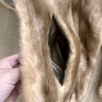 Kessler Vtg  Fur Wrap Shrug Stole Cape W/ Pocket Jacket Nature Brown Mink Mint Photo 5