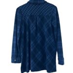Soft Surroundings Flannel Fleece Button Down Sz S Photo 1