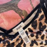 victoria's secret PINK velvet cheetah leopard print v neck cami Photo 7