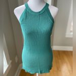 Hem & Thread  Teal Blue Green Racerback Knit Sleeveless Knit Tank Top Size M Photo 8