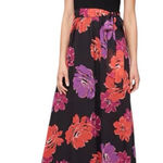 Slny SL Fashions Halter Mixed Media Maxi Dress size 14 Floral Belted Photo 0