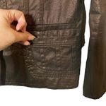 Coldwater Creek  Jacket Womens‎ 10 Petite Brown Bronze Metallic Pockets Photo 1