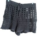 Aerie Black Crochet Swim Coverup Shorts Photo 6