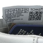 Toms Leather Bryce Sneakers White Womens Size 11 Ortholite Pull On Shoes Casual Photo 9