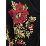 Susan Bristol Vintage Embroidered Floral Cardigan Sweater - Small Photo 2