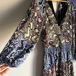 Parker Gladis Silk Snake Print Snakeskin Mini Dress Photo 6