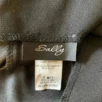 Black wedding dress‎ with lace bodice and chiffon skirt and straps Size XL Photo 2