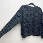 Tahari Animal Print Sweatshirt Womens Medium Casual Loungewear Walking Fitness Photo 1