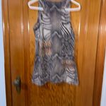 Daytrip  Black and Tan Animal Print Tank Top Photo 3