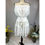 Ramy Brook Shelly Lace-Trimmed Minidress Cover Up Medium Photo 1