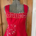 Rare Vintage Christian Llinares Celestial Astrology Dress & Jacket Set Y2K Sz S Red Photo 4