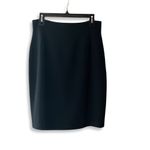 Kenar VTG Skirt Womens 14 Black A-Line Back Slit Lined Knee Length Office Glam Photo 1