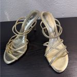 ALDO metallic gold heeled strappy sandals size 37 Photo 0