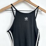Adidas Adicolor Classic Fitted Summer Mini Dress Black White Women's XS Photo 3