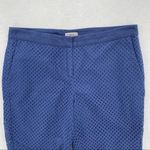 Chelsea28 Navy Cotton Eyelet Mid Rise Crop Pant Photo 2