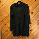 Motherhood Maternity  Hacci black marled cowl neck sweater tunic Photo 8