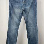 OAT New York Braided Waist Wide Leg Jean in Blue Size 2 or 26 Photo 0