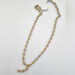 Citrine Silver 925 Teardrop Lariat Necklace Yellow Photo 5