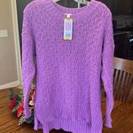 Seven7 Comfy Chenille Textured Sweater New  Medium Womens Pullover Wild Orchid Photo 3