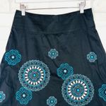 Heart soul Black Embroidered‎ Cotton Blend A-Line Skirt - Bohemian, Casual Size 3 Photo 11