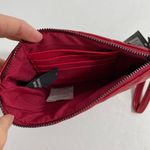 Badgley Mischka NWT‎  Red Quilted Vegan Leather Wristlet Card Holder Wallet Photo 2