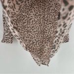 DR2 Soft Pink Gray Leopard Print Chiffon V Photo 6