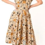 Unique Vintage  Magnolia Place Halloween Retro Rockabilly Swing Dress Sz L Photo 0