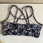 Gaiam  SPORTS BRA Black Blue Purple Cheetah Print Photo 2