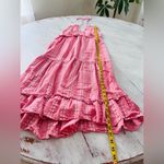 Urban Outfitters Free People Cleobella Oliver Ruffle Empire Waist Midi Dress In Pink Medium NWOT Photo 8
