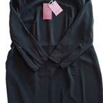 Sergio Hudson X Target Dress Black Strong Shoulder Long Sleeve Midi Plus Size 2X Photo 9