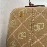 Dooney & Bourke Vintage  Signature Canvas with Leather Trim Handbag in Brown Pink Photo 8
