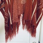 Women's Unique Boho Tribal Aztec Poncho Shawl Cardigan Size L Photo 3