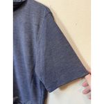 Vintage 80s Teddi Blue Embroidered Polo Button Top Medium Photo 4