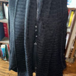 ALLSAINTS cozy alpaca wool blend drape front charcoal sweater Photo 0