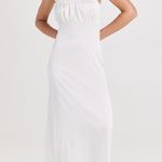 LIONESS Vintage Ballerina Porcelain White Lace Trim Sleeveless Maxi Dress Size M Photo 2