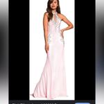 Jovani ORIGINAL HANDMADE PINK&SILVER STUDDED RHINESTONES COUTURE LINE Photo 14