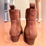 Universal Threads Western Style Ankle Boots Booties Universal Thread Tan Slip On EUC Photo 4