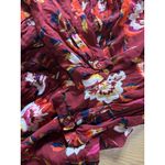 Old Navy ‎ Women Maternity Size Large Tunic Top Long Sleeve Floral Pleated Tiered Photo 7