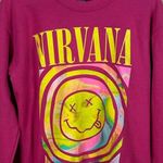 Nirvana  Hot Pink Sweatshirt size S Photo 7
