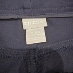Chico's  Women's Dress Pants Size 0.5 /‎ 6R Blue Solid Casual Stretch Photo 2