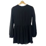 Abercrombie & Fitch Black Chiffon Long Sleeve Romper 6 Photo 1