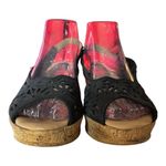 Spring Step Footsie Women's Slingback 3" Wedge Sandals in black size 41 9.5-10 Photo 14