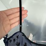 Victoria's Secret Vtg Victoria’s Secret Sheer Velvet Babydoll Slip Dress Sz Medium Navy Blue Black Photo 12