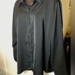 Scoop Shiny Black Oversized Button Photo 2