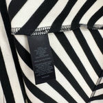 EXPRESS  size medium sleeveless mini dress skater style black white striped‎ Photo 5